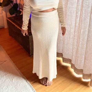 Woven Long Skirt with Slit by Free People